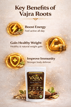 Vajra Roots Weight Gainer Combo (Chocolate & Badam Elaichi Flavour) 500gmX2